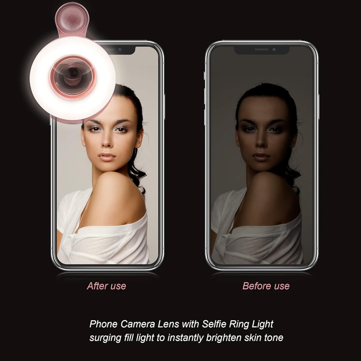 Pince LED pour selfie